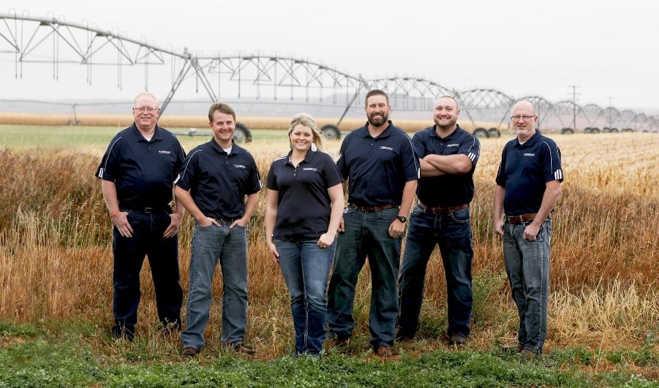 Flatwater Bank's loan team. Pictured from left to right are Bryan Trimble, Joe Hickman, Morgan Fornoff, Bret Tiller, Joe Libal, and Monty Schriver